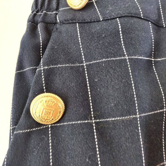 Lane Bryant Women Size 24 NWT Navy Windowpane Nautical Perfect Drape Ankle Pants - Picture 4 of 12